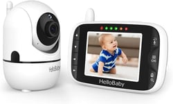 HelloBaby Baby Monitor, With Camera and Audio, 3.2'' LCD Night