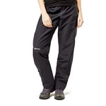 Berghaus Women's Hillwalker Waterproof Trousers, Durable, Comfortable Rain Pants, Black, 16 Short (29 Inches)