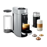 Nespresso Vertuo Plus Deluxe bundle kapselikeitin By Delonghi, hopea