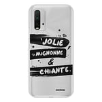 Evetane - Coque Silicone Compatible Xiaomi Redmi 9T - Protection Souple, Ultra Résistante - Fine et Transparente - Coque Arrière - Jolie Mignonne et Chiante