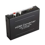 Extracteur HDMI Audio 4K x 2K,Ozvavzk Convertisseur HDMI vers HDMI Vidéo Extractor Audio SPDIF/Optique L/R Stéréo 3D pour PS3 Box HD DVD PS4 Sky HD Blu-ray Home Ciném