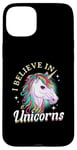 iPhone 15 Plus Unicorn rainbow - I believe in unicorns Case