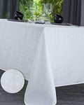 Nydel Nappe damassé Venezia (Blanc, Carré 160 x 160 cm)