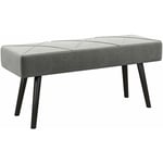 Homcom - Banquette bout de lit design contemporain noir gris