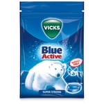 Vicks Blue Active Super Strong Sugar Free Halstablett, 72 g