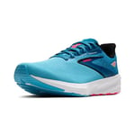 Brooks Homme Launch 10 Sneaker, Crystal Seas Blue Jay Black, 46.5 EU