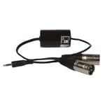 Audac TR2080, Skilletrafo Passiv 3.5 mm jack to 2x XLR han