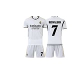 23-24 Ronaldo nr.7 Real Madrid C.f. Hemma fotbollströja T-shirt 130