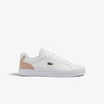 Sneakers Lerond Pro Baseline femme Lacoste en cuir Taille 39.5 Blanc/rose