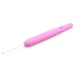 KnitPro Waves Crochet Hooks – 2.5mm Crochet Hook, Ergonomic Soft Handles, Soft Rubber Grip for Arthritic Hands, Light & Comfortable Crochet Needles for Knitting, Fuchsia