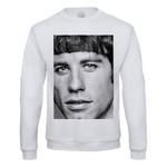 Sweat Shirt Homme John Travolta Portrait Acteur Star Cinema Photo Vintage