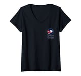 Womens UNITED STATES US PEACE CORPS VOLUNTEER SERVICE V-Neck T-Shirt