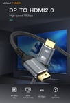 2 Meter PREMIUM 4K DISPLAY PORT TO HDMI HIGH SPEED PC HD TV LAPTOP CABLE ADAPTOR