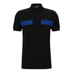 BOSS Men's Paule 2 Polo, Black, XXL