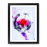 Lost Love In Abstract Modern Framed Wall Art Print, Ready to Hang Picture for Living Room Bedroom Home Office Décor, Black A3 (34 x 46 cm)