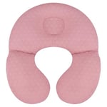 KAKIBLIN Baby Travel Pillow,Upgraded Baby Neck Pillows for Car Seat,Baby Support Pillow,Infant Neck Pillow for Toddler Head and Neck,Newborn Head Support for Car Seat,Pushchair (Pink)