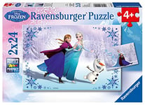 Ravensburger - A1504396 - Puzzle Enfant Classique - La Reine Des Neiges - Soeurs Pour Toujours - 2 x 24 Pièces