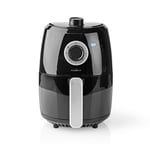 Nedis Hot Air Fryer | 2.4 l | Timer: 30 min | Analog | Aluminium / Sort