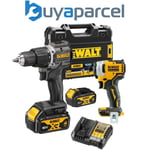 Dewalt 18v XR Brushless Twin Pack Compact Combi Hammer Drill + Impact Driver 4ah