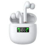 TWS Touch Control Bluetooth 5.2 écouteur LED Affichage Binaural Appel Bruit Annulation Sport In-Ear Headphone,White