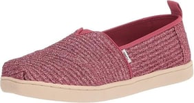 TOMS Girls youth size uk 13.5 Glitter Alpargata Loafer Flat new in box shoe sale