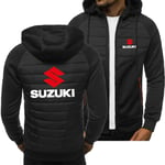 Men's Jacket Zip Hoodie Sweatshirt - 3D Suzuki Casual Unisex Hooded Tops Long Sleeve Cardigan Spring and Autumn Sweater Jacket - Teen,Black,XXL