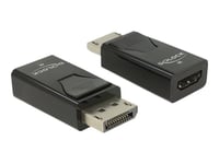 Delock - Videokort - Displayport Hane Till Hdmi Hona - Svart - Passiv Omvandlare, 4K30 Hz (3840 X 2160) Stöd, 3D-Videostöd