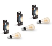 Philips Hue - 3x E27 Filament ST64 - White Ambiance - Pakke