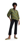 'Orla Kiely' Printed Balloon Sleeve Blouse