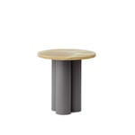 Normann Copenhagen - Dit Table Grey - Honey Onyx - Sidebord - Mønstret,Grå - Metall/Stein