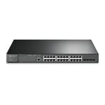 TP-LINK 28-Port Gigabit JetStream L2 Managed Switch with 24-Port PoE+, 4 SFP Slo