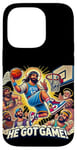 Coque pour iPhone 14 Pro Ballin with the Messiah Rejoignez la communauté Jesus Basketball