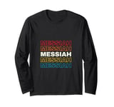 I Love Messiah Personalized Retro Sunset First Name Long Sleeve T-Shirt