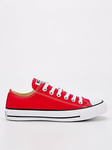 Converse Unisex Ox Trainers - Red, Red, Size 11, Women