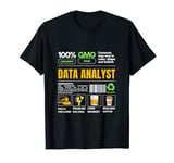 Data Analyst Profession Job Label Skills Coffee Whiskey T-Shirt