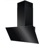 Electrolux - Hotte décorative inclinée 90cm 615m3/h noir LFV439K - noir