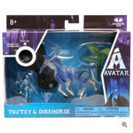 Disney Avatar : World of Pandora Tsu Tey & Direhorse Set