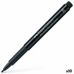 Tuschpennor Faber-Castell Pitt Artist Pen SC 199 Kalligrafi Svart (10 antal)