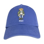 Ralph Lauren Polo Base Baseball Sport Cap Bear Twill Hat Blue One Size