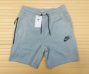 Nike Tech Fleece Essentials Sport Shorts Zip Pocket Mens Small Heather Grey New