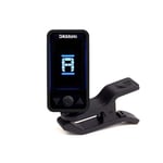 D'Addario ECLIPSE Clip-On Headstock Guitar/Bass Tuner, Black