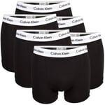 Calvin Klein 6P Cotton Stretch Trunks Svart/Hvit bomull X-Large Herre