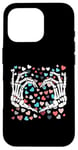 iPhone 16 Pro Skeleton Hand Heart Funny Bones Valentine's Day Men Women Case