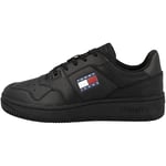 Tommy Jeans TOMMY JEANS RETRO BASKET ESS Baskets à semelle cupsole Homme, Noir (Triple Black), 44 EU