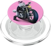 Wolf Riding Chopper Moto en pleine lune PopSockets PopGrip pour MagSafe