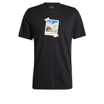 adidas Homme All Day I Dream About... Graphic Tee, Black, M