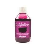 DARWI - DA2300250460C - Un flacon d'Encre à Dessiner transparente et lumineuse - Pour Enfants - Coloris Magenta - 250 ML - DARWI CRISTALINE - Aquarellable après séchage