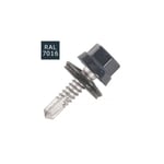 Vis pour bacs acier D. 6,3 mm L. 25 mm ZAMATOP-ZR TH12 pour le Zed - RAL 7016 - SCELL-IT