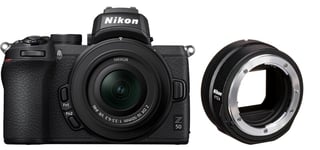 Nikon Z50 + NIKKOR Z DX 16-50mm f / 3.5-6.3 VR + FTZ II-sovitin