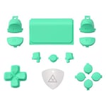 eXtremeRate Mint Green Replacement D-pad R1 L1 R2 L2 Triggers Touchpad Action Home Share Options Buttons, Full Set Buttons Repair Kits Tool for ps4 for ps4 Slim for ps4 Pro CUH-ZCT2 Controller